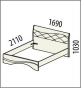 Кровать  Соната 98.01.1 (1600) Соната 98.01.1 (1600)